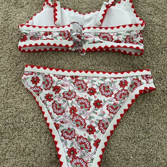 Women’s Seaform floral 2 piece high waisted bikini boho design. New - Picture 7 of 9
